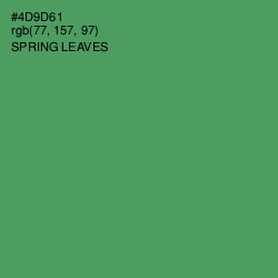 #4D9D61 - Spring Leaves Color Image