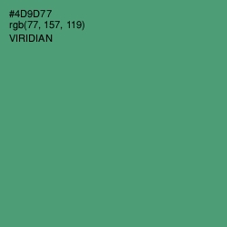 #4D9D77 - Viridian Color Image