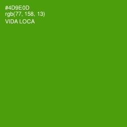 #4D9E0D - Vida Loca Color Image