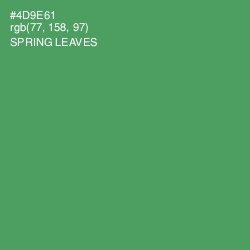 #4D9E61 - Spring Leaves Color Image