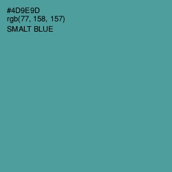 #4D9E9D - Smalt Blue Color Image