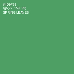 #4D9F63 - Spring Leaves Color Image