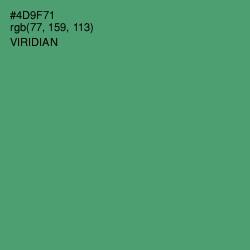 #4D9F71 - Viridian Color Image