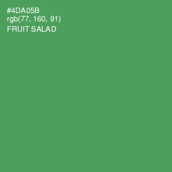 #4DA05B - Fruit Salad Color Image