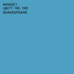 #4DA0C1 - Shakespeare Color Image