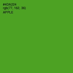 #4DA224 - Apple Color Image