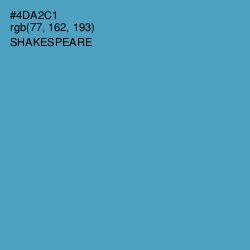 #4DA2C1 - Shakespeare Color Image
