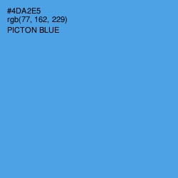 #4DA2E5 - Picton Blue Color Image