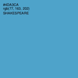 #4DA3CA - Shakespeare Color Image