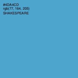 #4DA4CD - Shakespeare Color Image