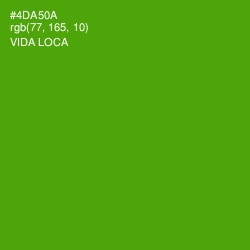 #4DA50A - Vida Loca Color Image