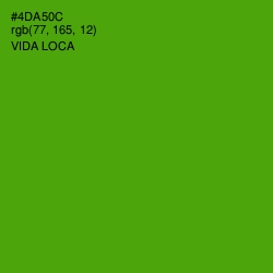 #4DA50C - Vida Loca Color Image