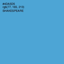 #4DA5D5 - Shakespeare Color Image