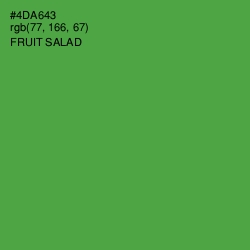 #4DA643 - Fruit Salad Color Image