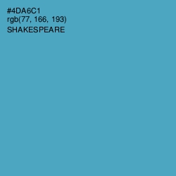 #4DA6C1 - Shakespeare Color Image