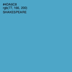 #4DA6C8 - Shakespeare Color Image