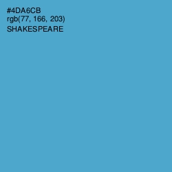 #4DA6CB - Shakespeare Color Image