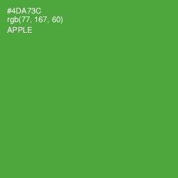 #4DA73C - Apple Color Image