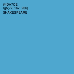 #4DA7CE - Shakespeare Color Image