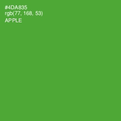 #4DA835 - Apple Color Image