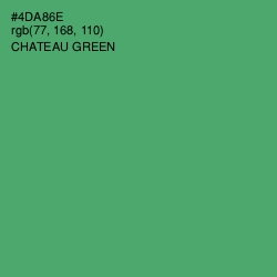 #4DA86E - Chateau Green Color Image