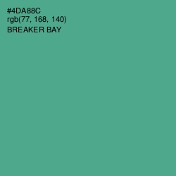 #4DA88C - Breaker Bay Color Image