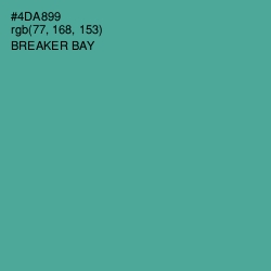 #4DA899 - Breaker Bay Color Image