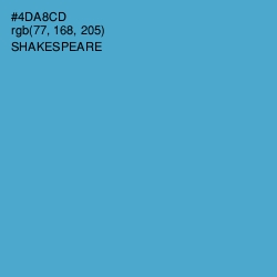 #4DA8CD - Shakespeare Color Image