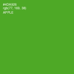 #4DA926 - Apple Color Image