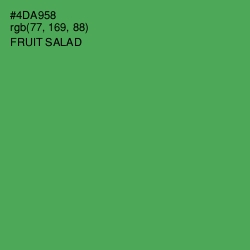 #4DA958 - Fruit Salad Color Image