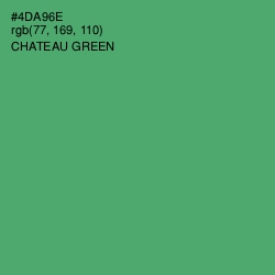 #4DA96E - Chateau Green Color Image