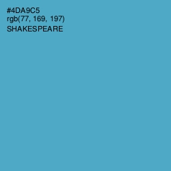 #4DA9C5 - Shakespeare Color Image