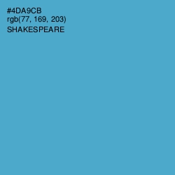 #4DA9CB - Shakespeare Color Image