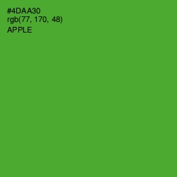 #4DAA30 - Apple Color Image