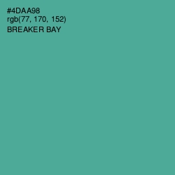 #4DAA98 - Breaker Bay Color Image