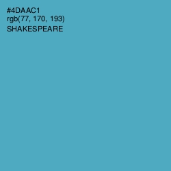 #4DAAC1 - Shakespeare Color Image