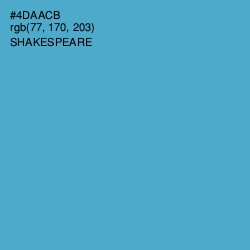 #4DAACB - Shakespeare Color Image