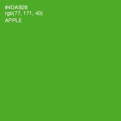 #4DAB28 - Apple Color Image