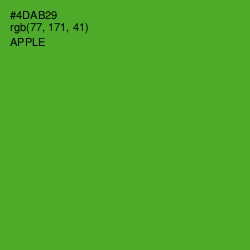 #4DAB29 - Apple Color Image