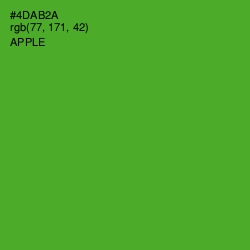 #4DAB2A - Apple Color Image