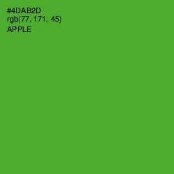 #4DAB2D - Apple Color Image