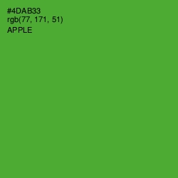 #4DAB33 - Apple Color Image