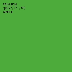 #4DAB3B - Apple Color Image