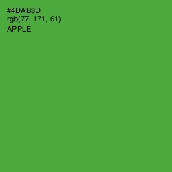 #4DAB3D - Apple Color Image