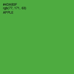 #4DAB3F - Apple Color Image