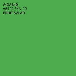 #4DAB4D - Fruit Salad Color Image