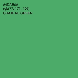#4DAB6A - Chateau Green Color Image