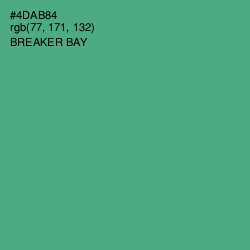 #4DAB84 - Breaker Bay Color Image