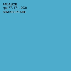 #4DABCB - Shakespeare Color Image