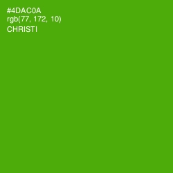 #4DAC0A - Christi Color Image